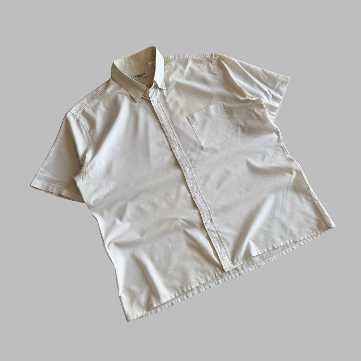 90s Yves Saint Laurent Short Sleeve Button Up Shirt - XL