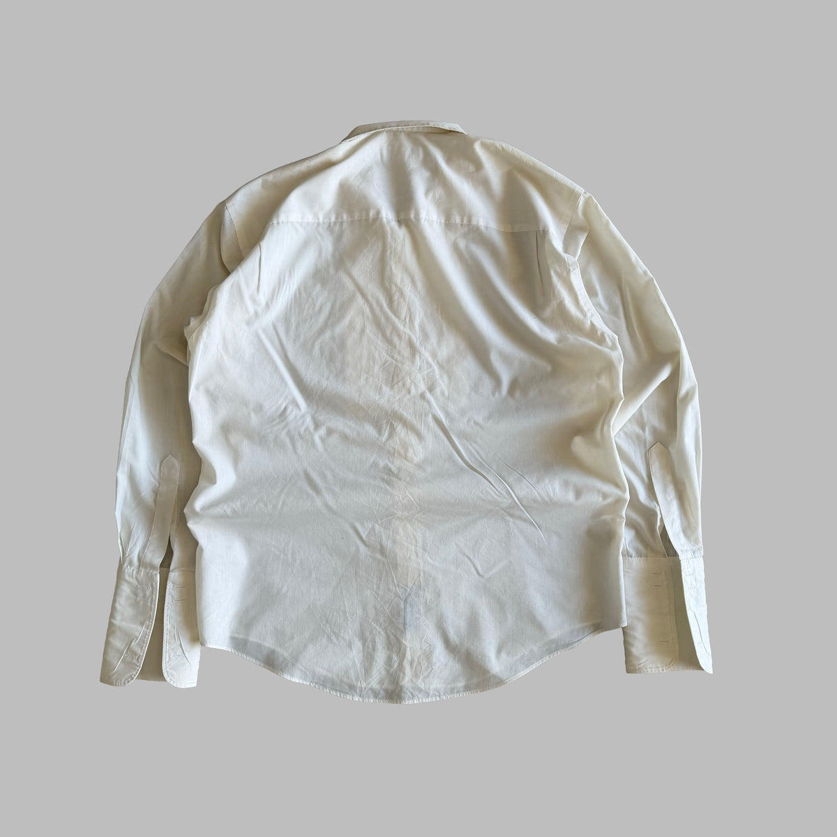 90s Yves Saint Laurent Pleated Front Button Up Shirt - M