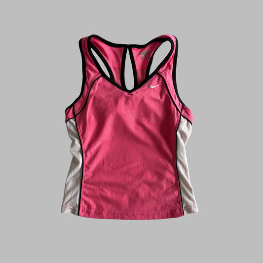 Y2K Nike Panelled Activewear Tank - S