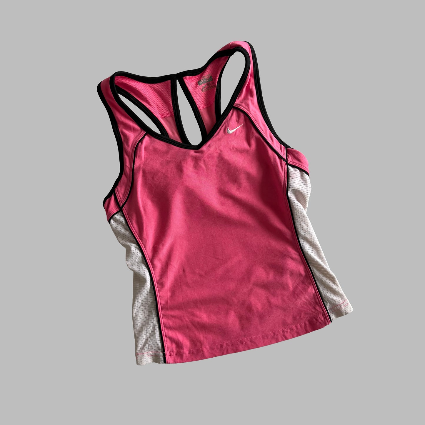 Y2K Nike Panelled Activewear Tank - S