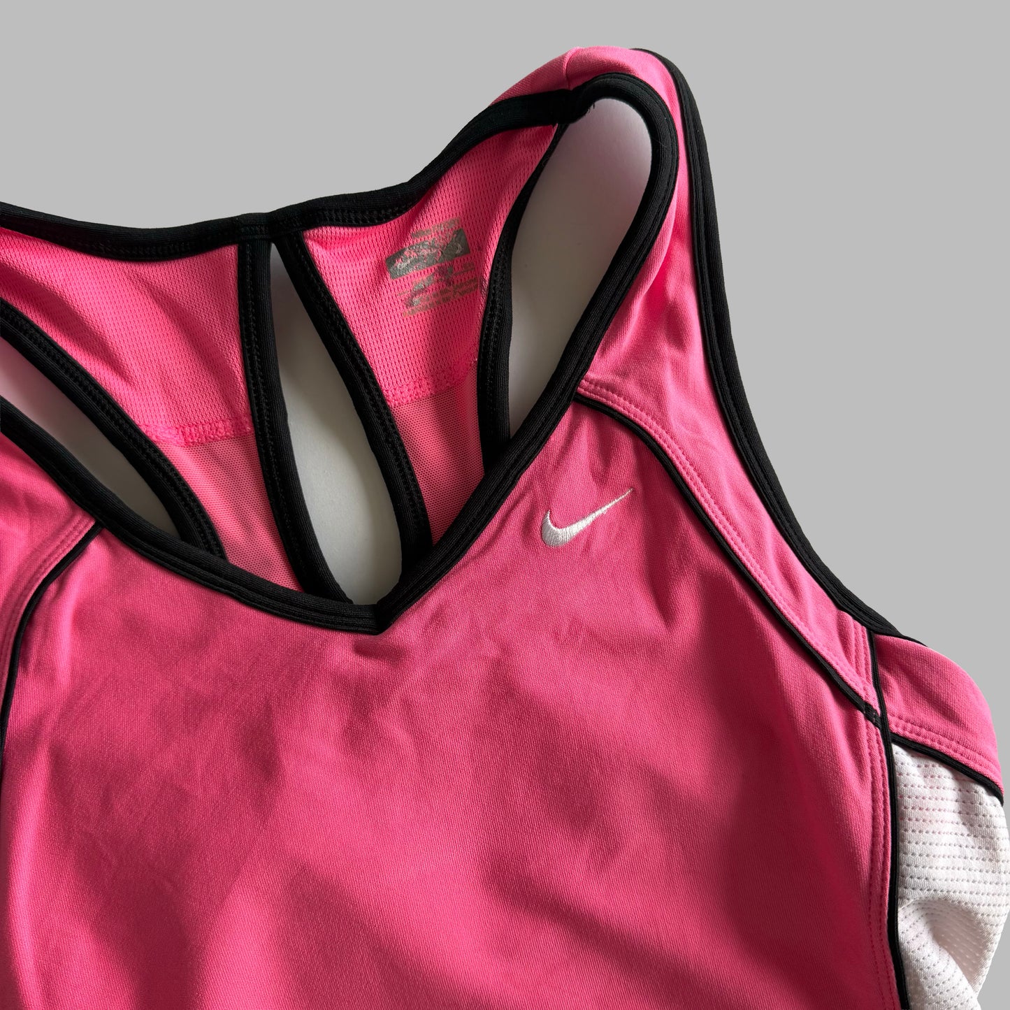 Y2K Nike Panelled Activewear Tank - S