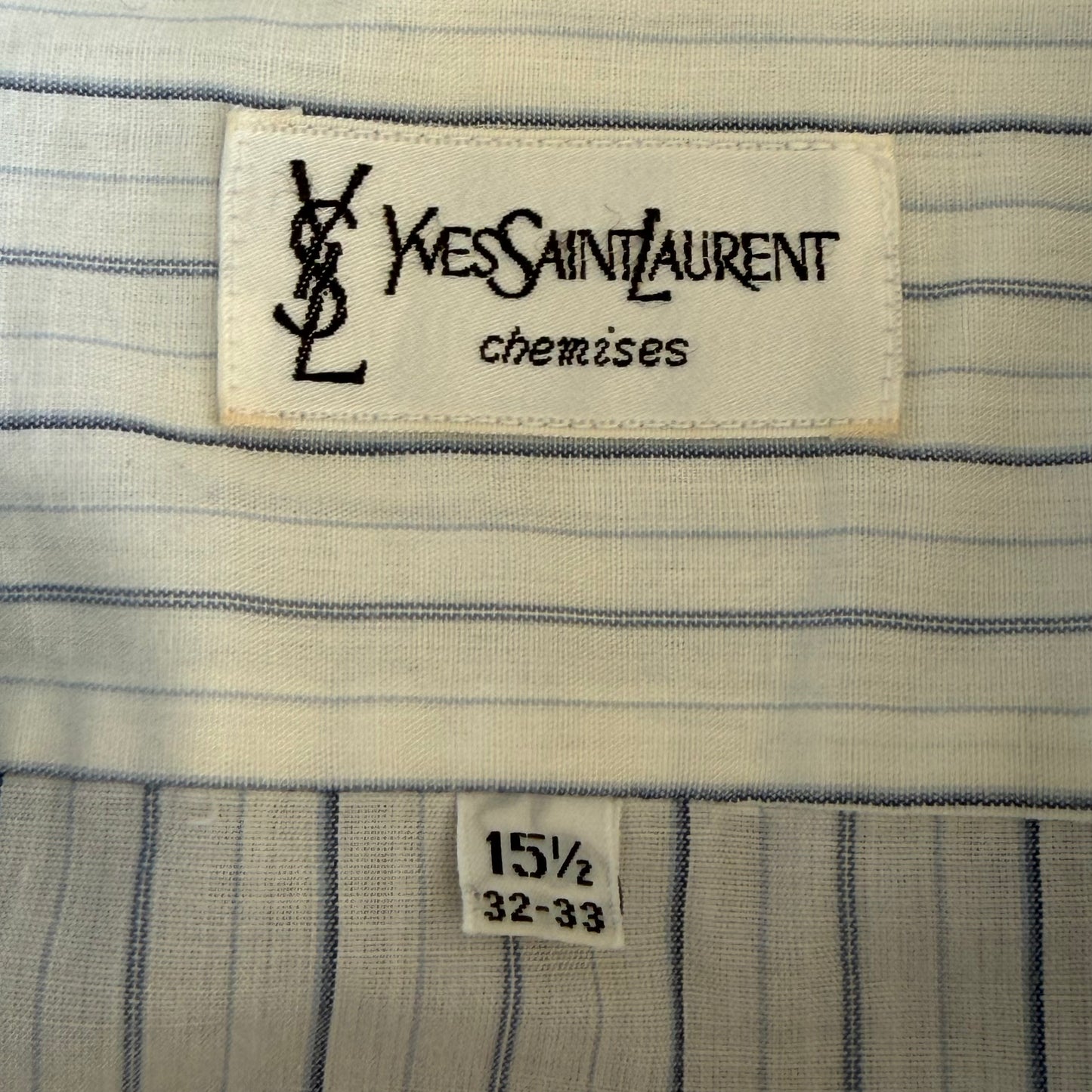 90s Yves Saint Laurent Striped Button Up Shirt - S