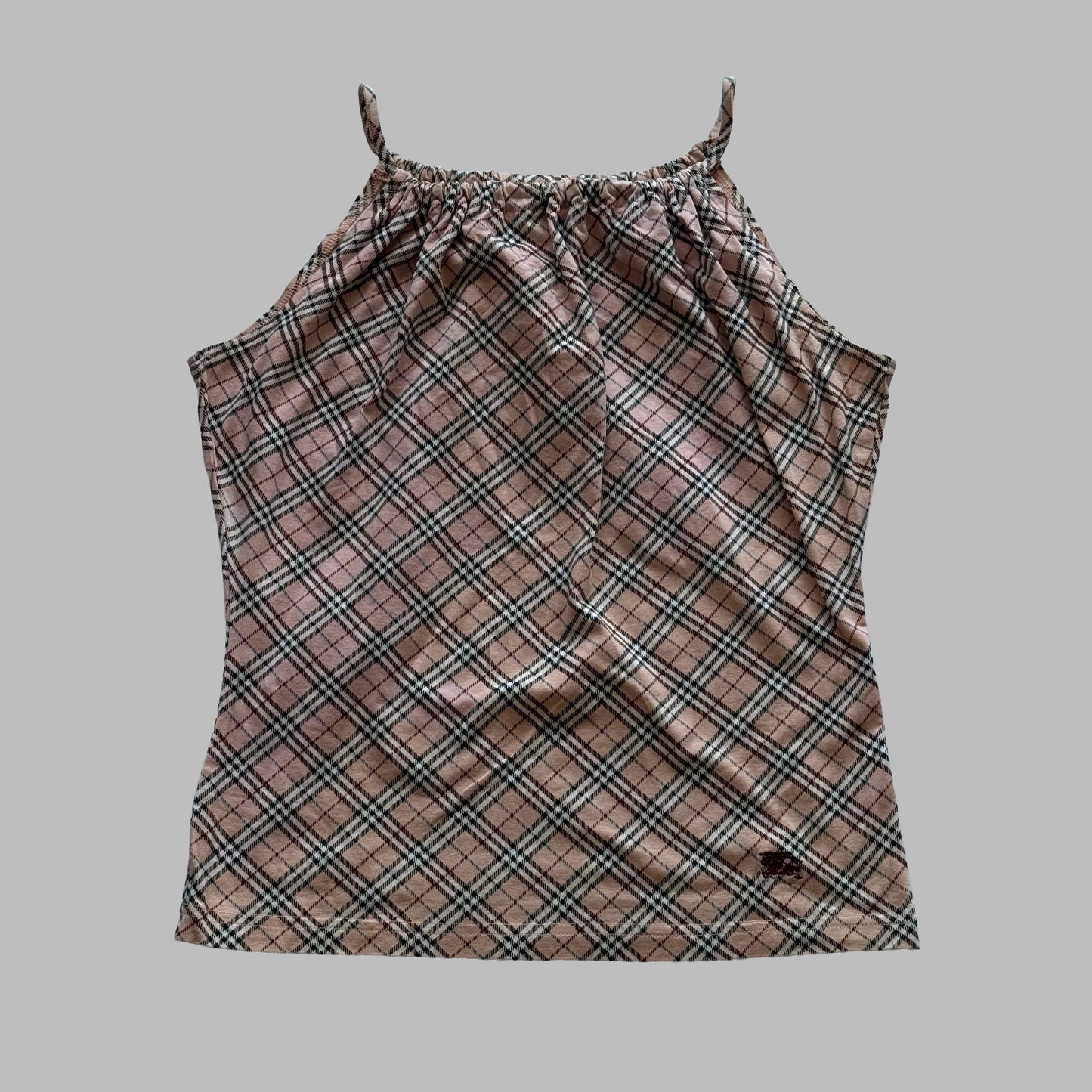 00s Burberry Halter Neck Top - Small