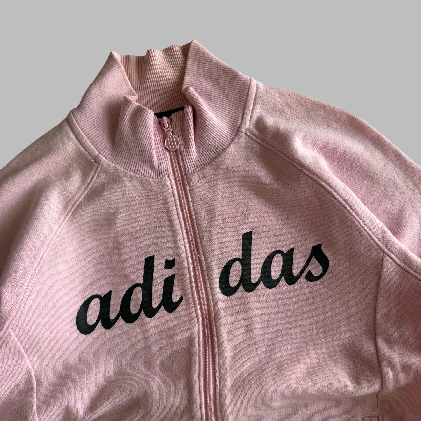 Y2K Adidas Spell Out Track Jacket - S/M