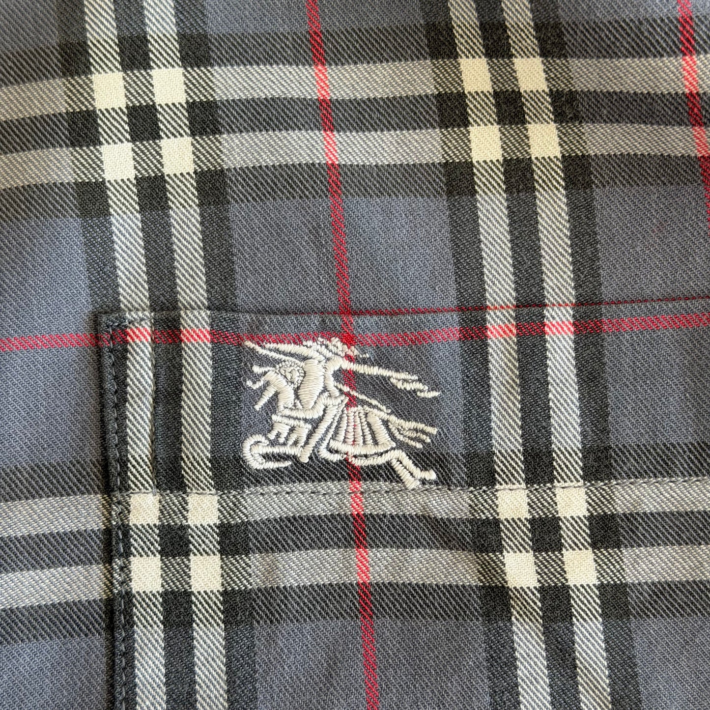 90s Burberry Button Up Shirt - M