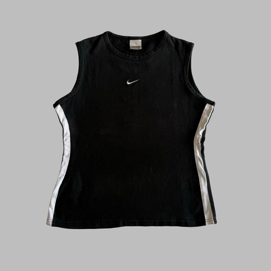 Y2K Nike Panelled Activewear Tank - M