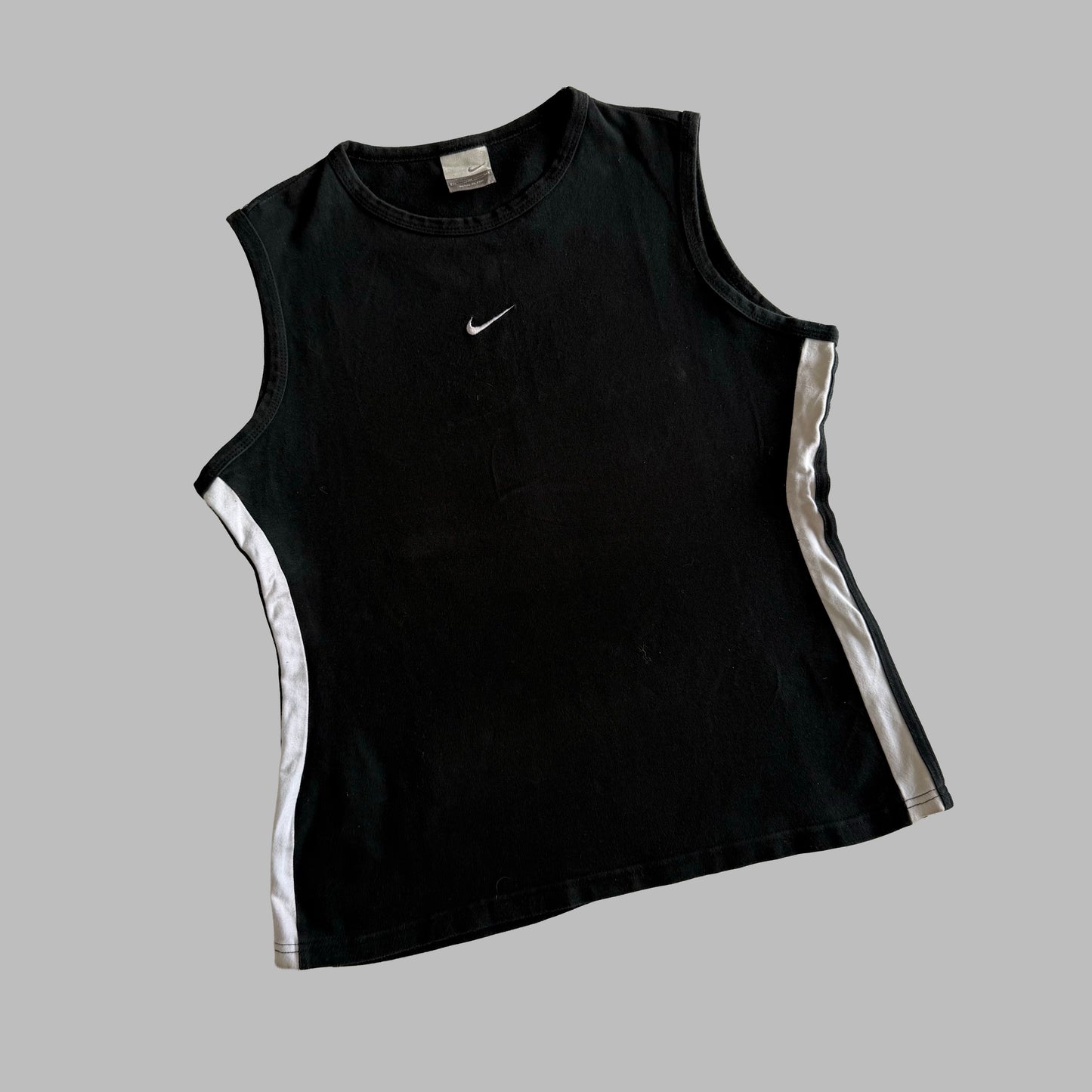 Y2K Nike Panelled Activewear Tank - M