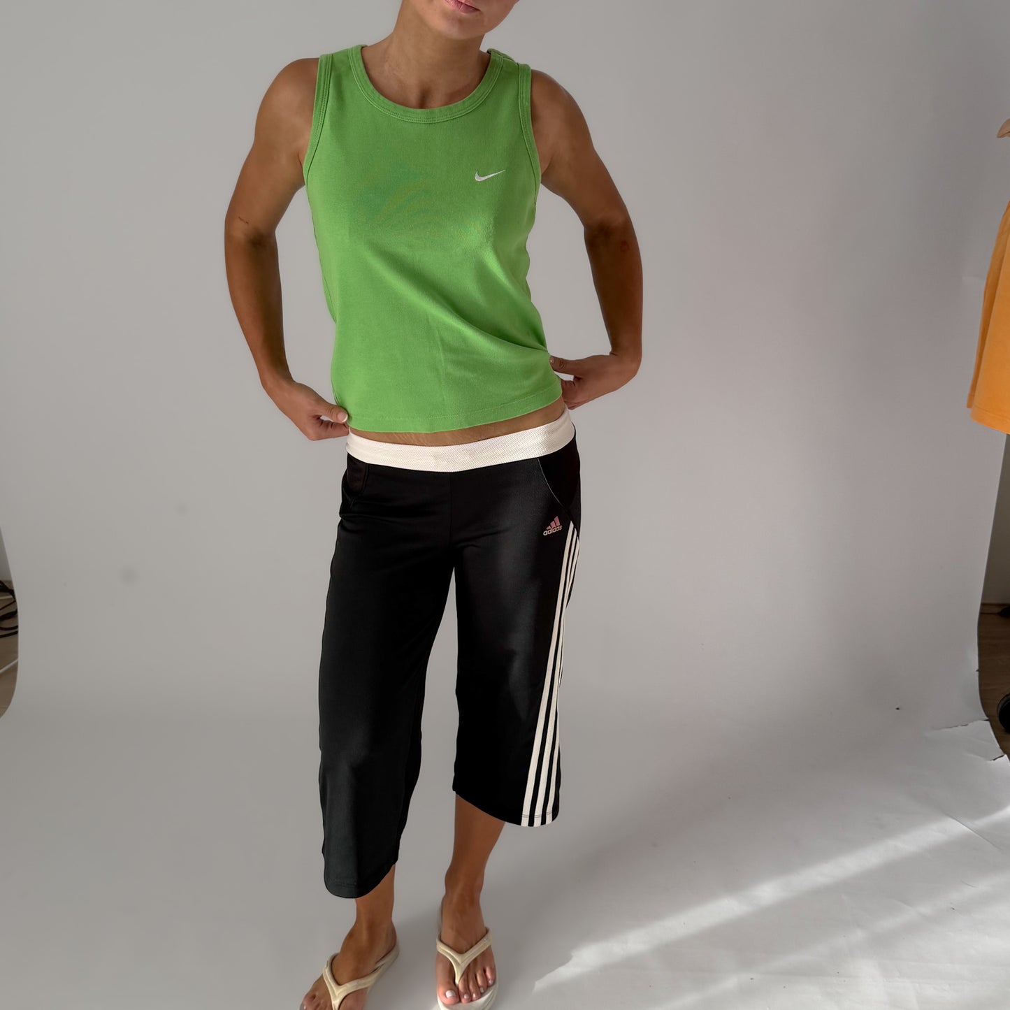 Y2K Nike Single Swoosh Fitted Tank - M