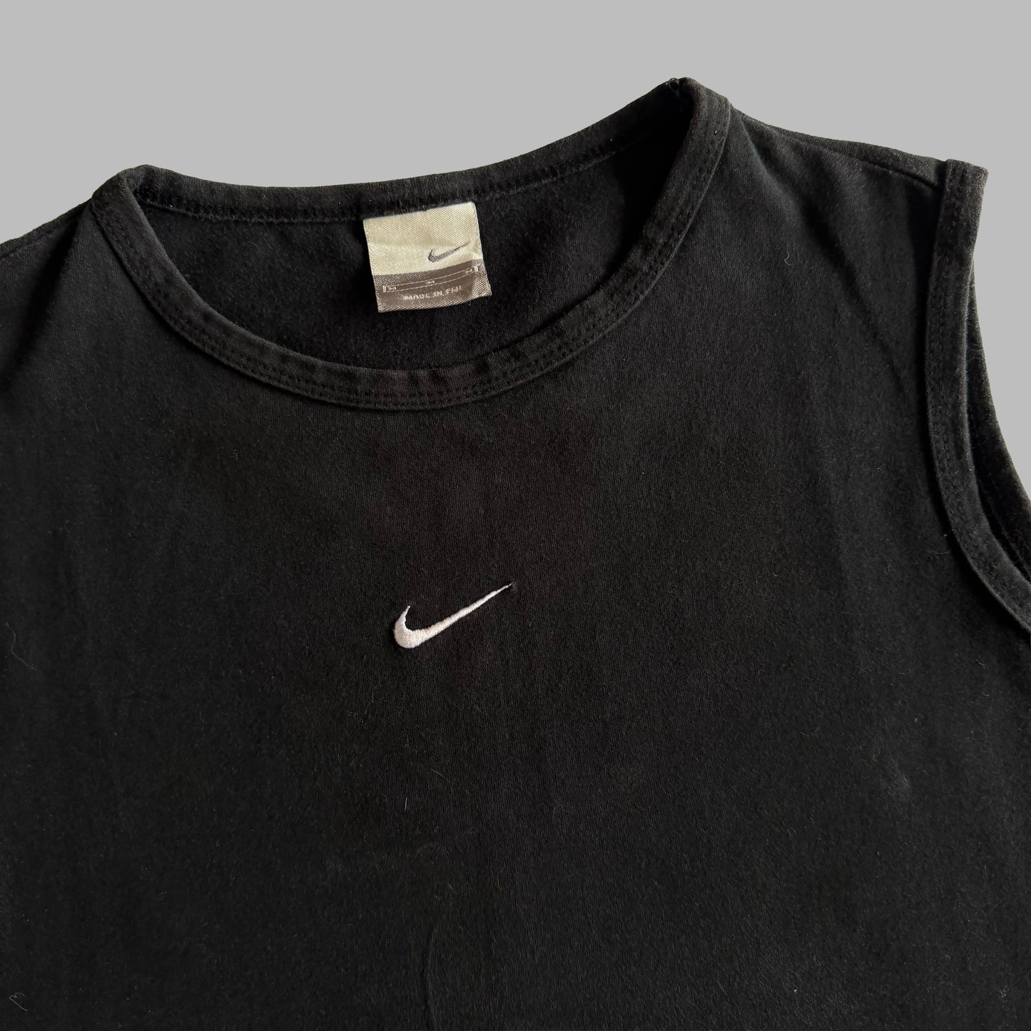Y2K Nike Panelled Activewear Tank - M