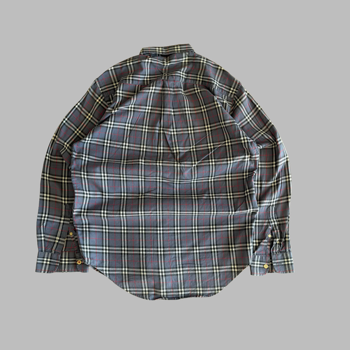 90s Burberry Button Up Shirt - M