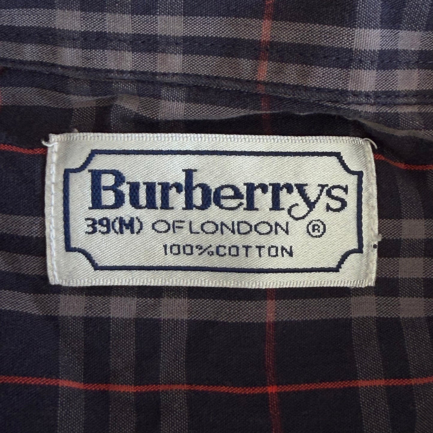 90s Burberry Short Sleeve Button Up Shirt - M