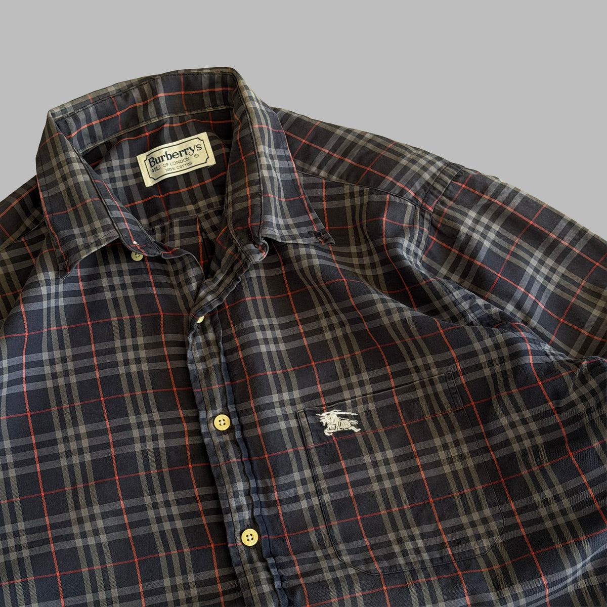 90s Burberry Button Up Shirt - L