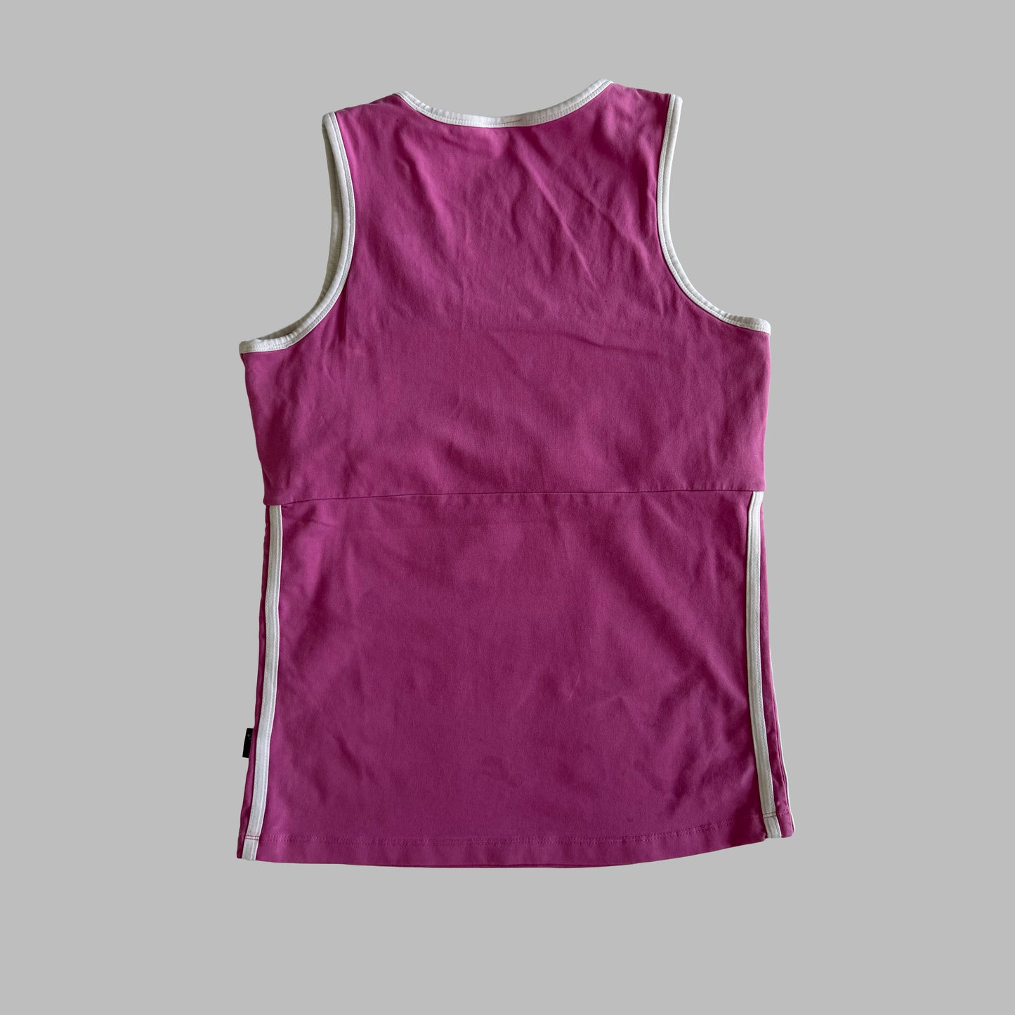 Y2K Adidas Three Stripe Activewear Tank - L/XL