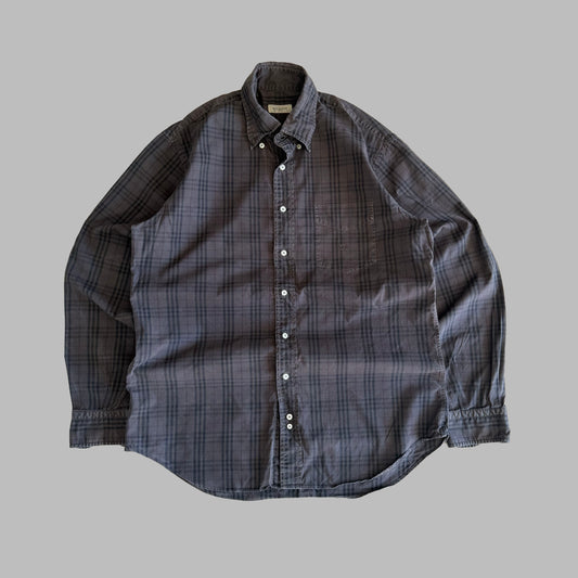 90s Burberry Button Up Shirt - M