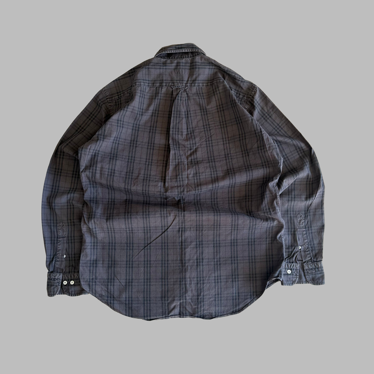 90s Burberry Button Up Shirt - M