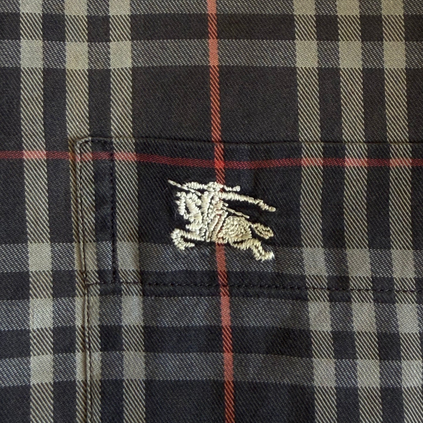 90s Burberry Button Up Shirt - XL