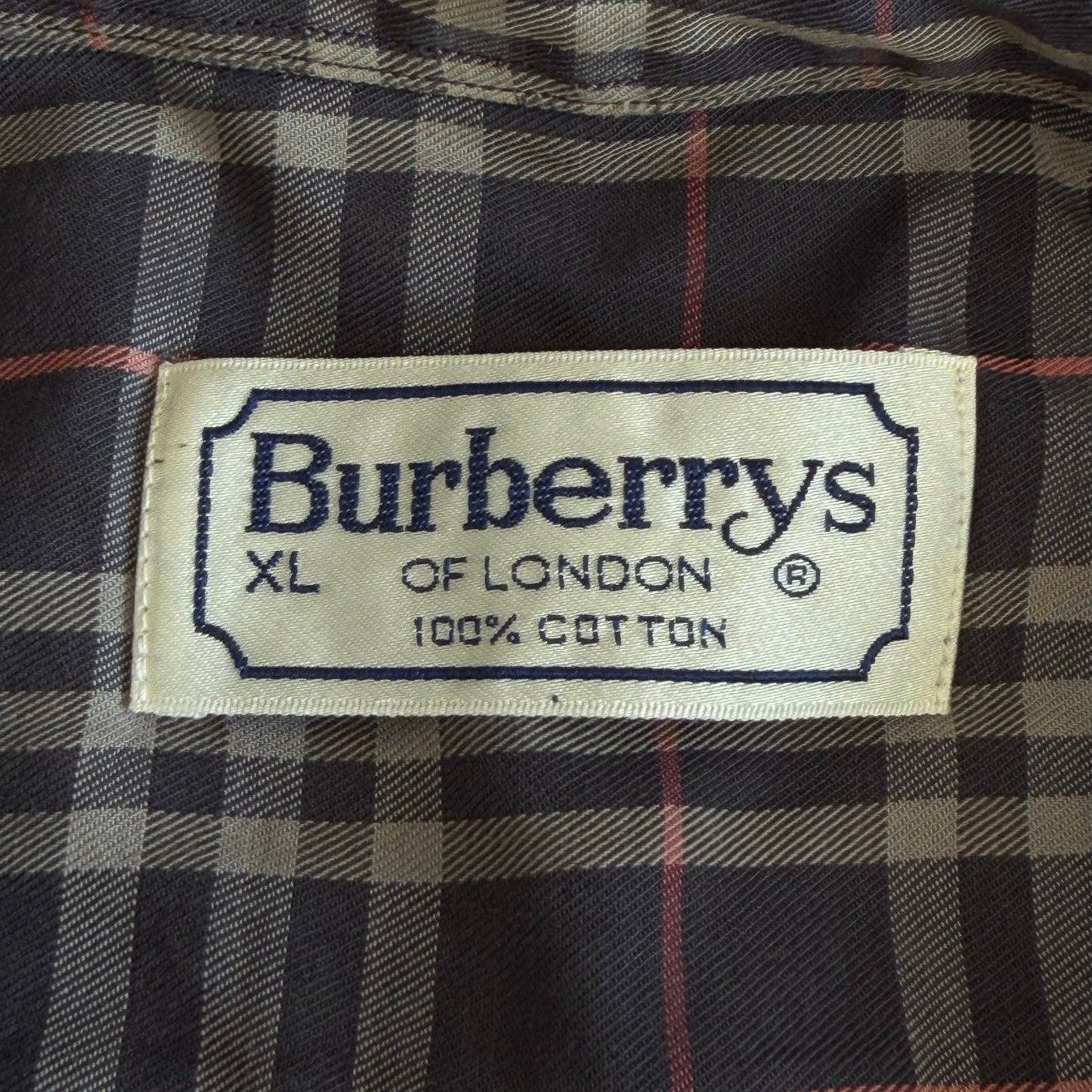 90s Burberry Button Up Shirt - XL