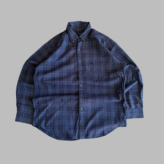Y2K Burberry Button Up Shirt - L