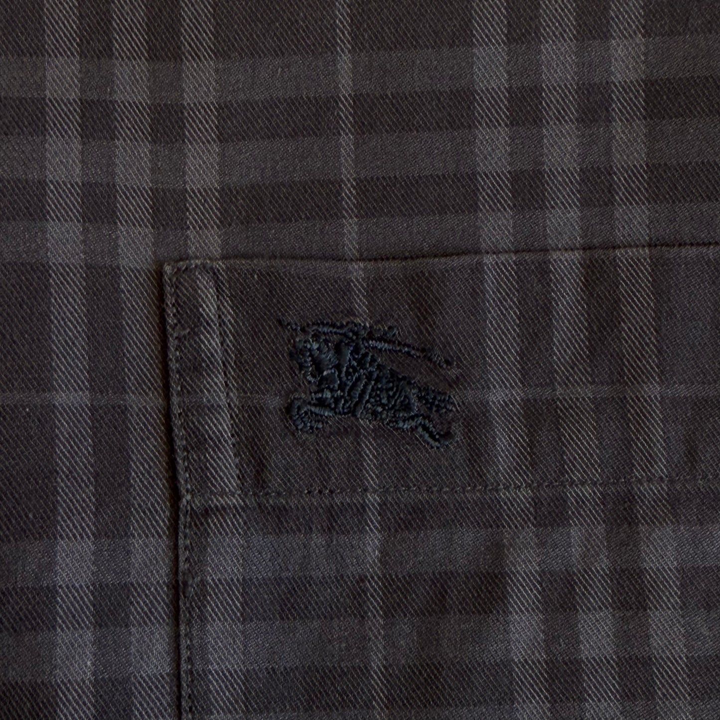 Y2K Burberry Button Up Shirt - L