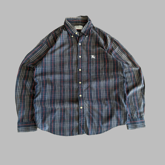 90s Burberry Lightweight Button Up Shirt - S