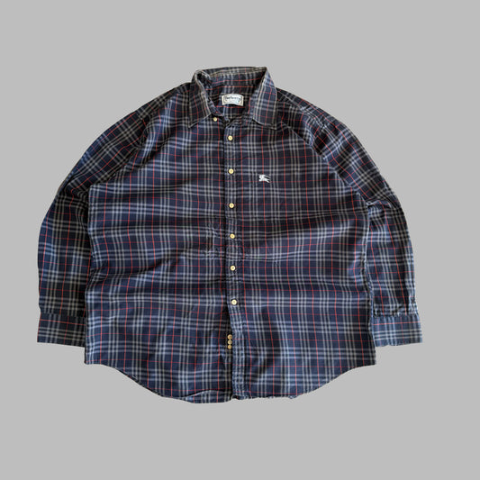90s Burberry Button Up Shirt - XL