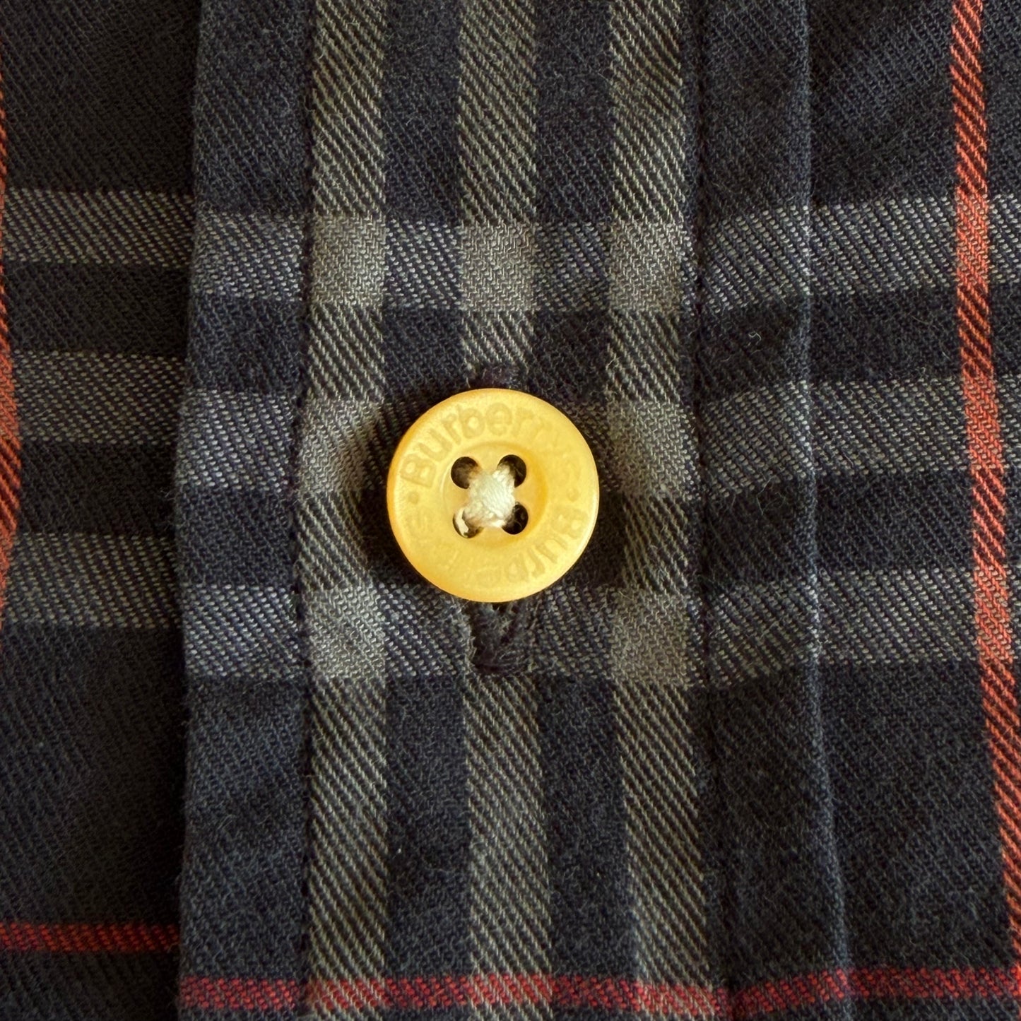 90s Burberry Button Up Shirt - XL