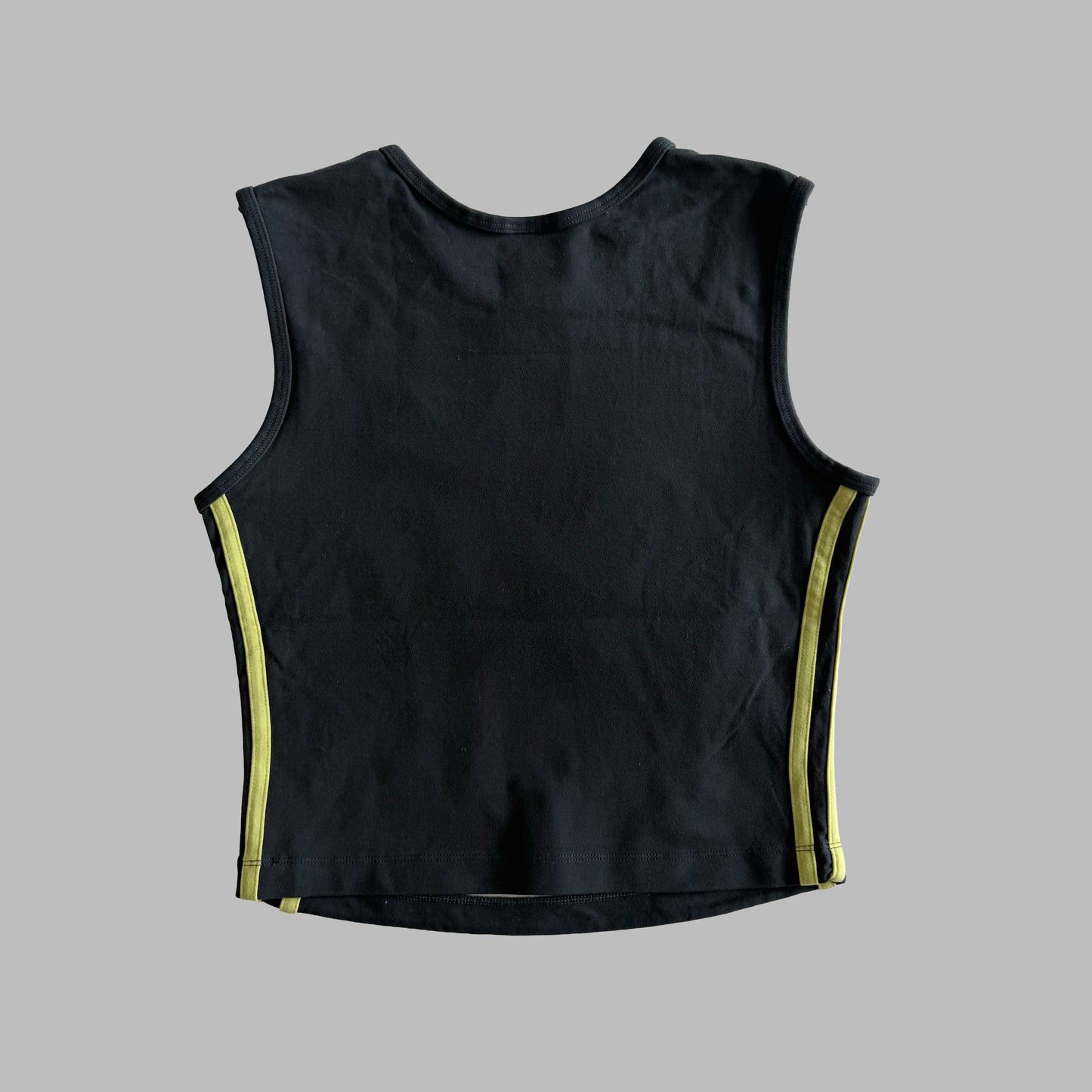 Y2K Adidas Three Stripe Activewear Tank - S