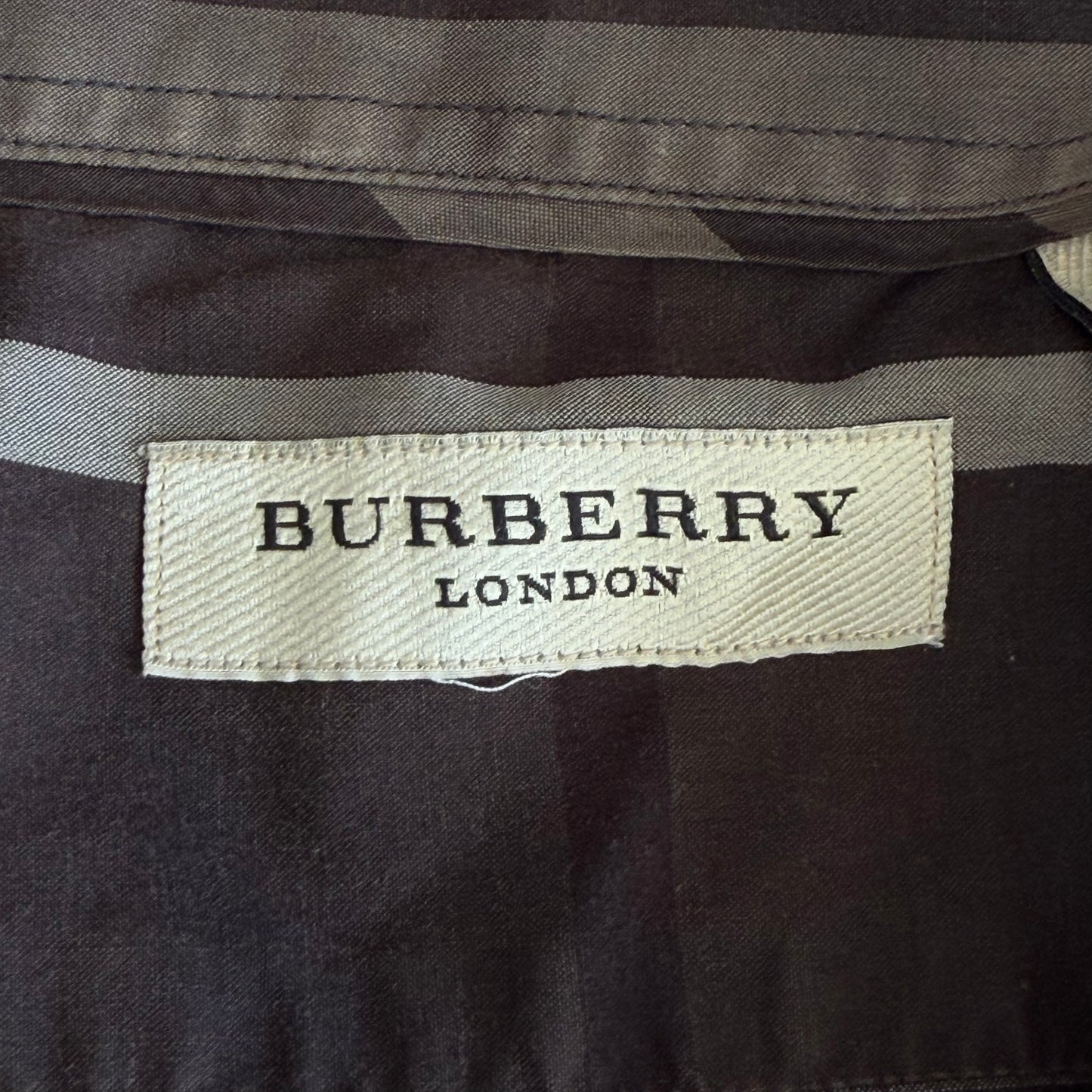 Y2K Burberry Button Up Shirt - M