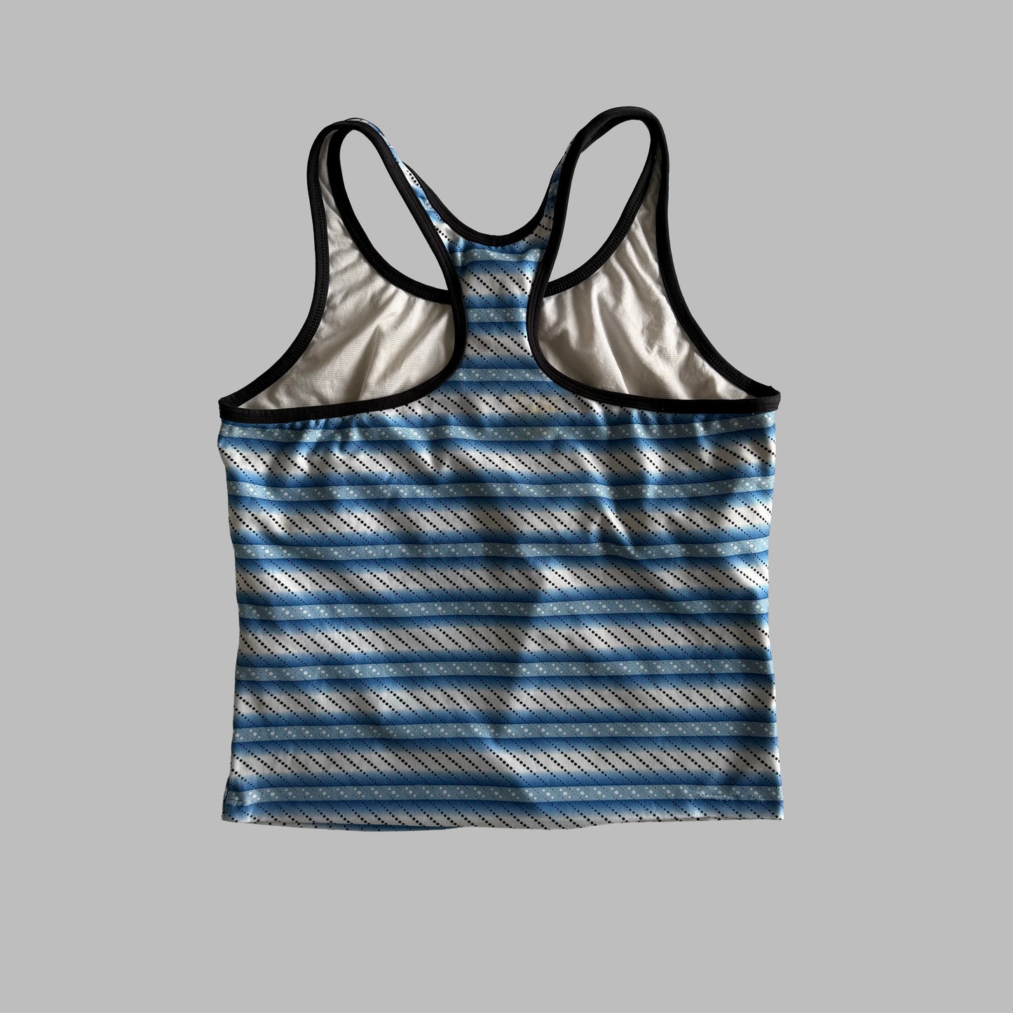 Y2K Adidas Racerback Printed Activewear Tank - M