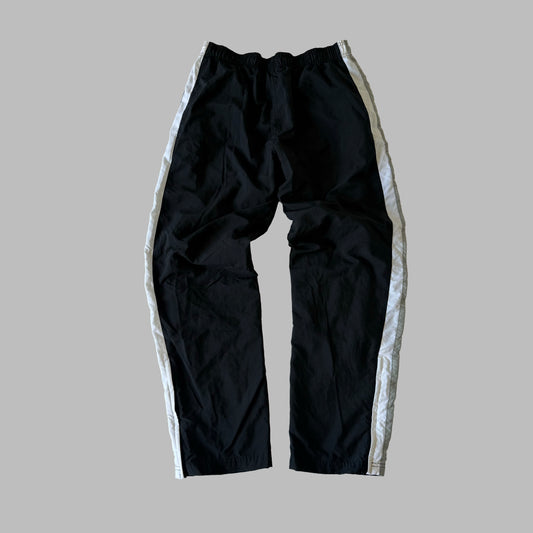 Y2K Nike Wide Leg Striped Track Pants - L