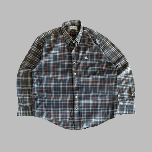 90s Burberry Button Up Shirt - M