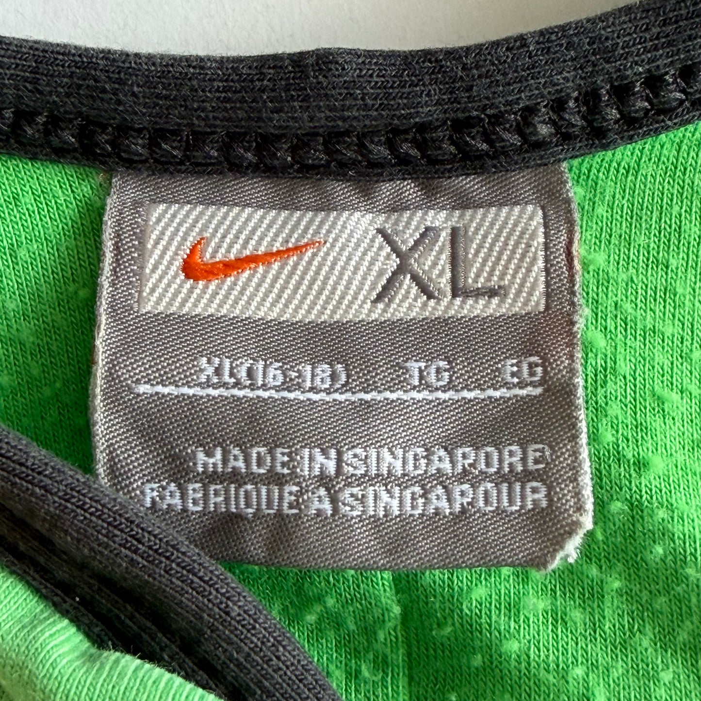 Y2K Nike Panelled Racer-Back Activewear Tank - XL