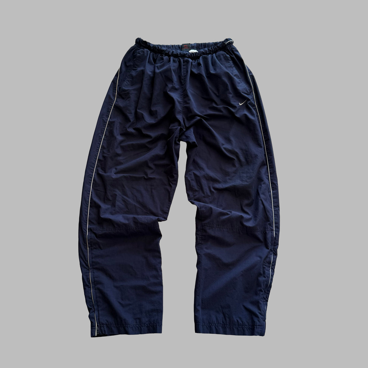 Y2K Nike Striped BaggyTrack Pants - L