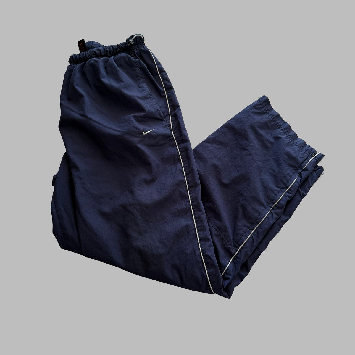 Y2K Nike Striped BaggyTrack Pants - L