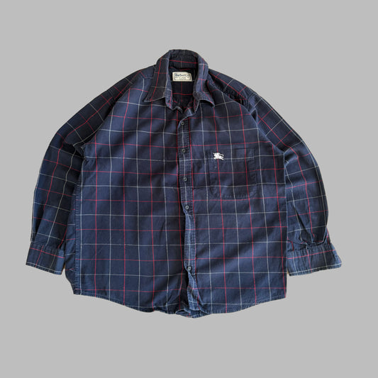 90s Burberry Button Up Shirt - M
