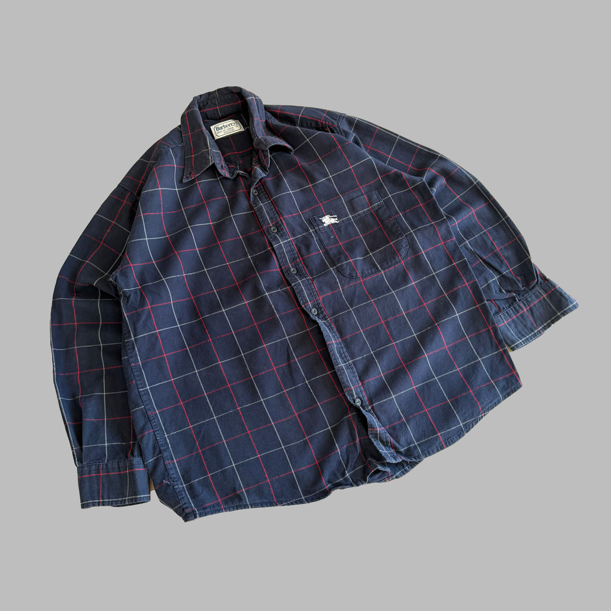 90s Burberry Button Up Shirt - M