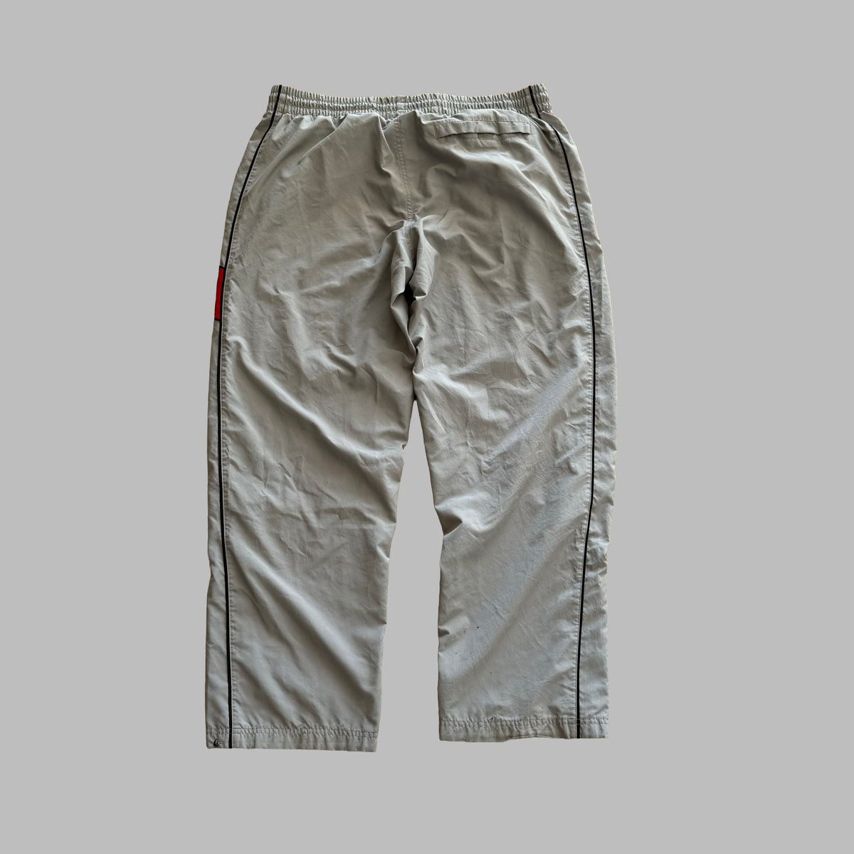 Y2K Nike Striped Straight Leg Track Pants - XL