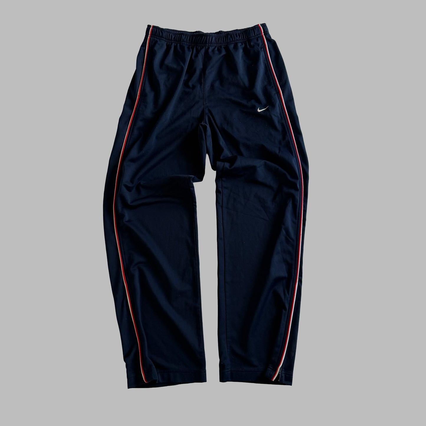 Y2K Nike Wide Leg Striped Track Pants - M