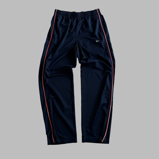 Y2K Nike Wide Leg Striped Track Pants - M