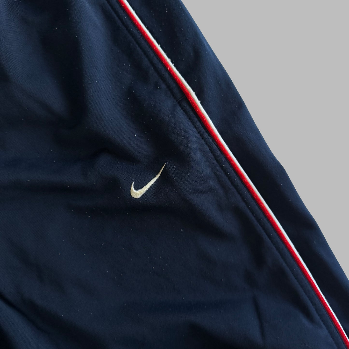 Y2K Nike Wide Leg Striped Track Pants - M