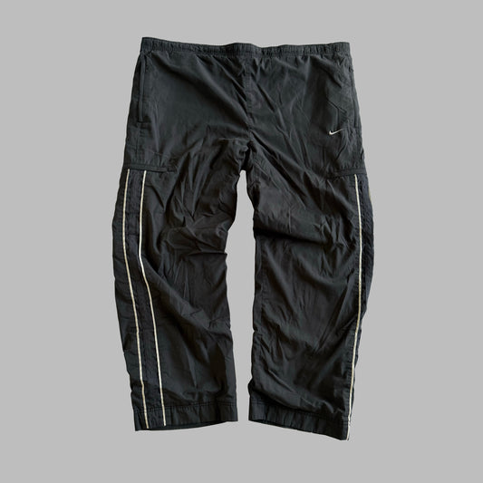 Y2K Nike Wide Leg Striped Track Pants - XL