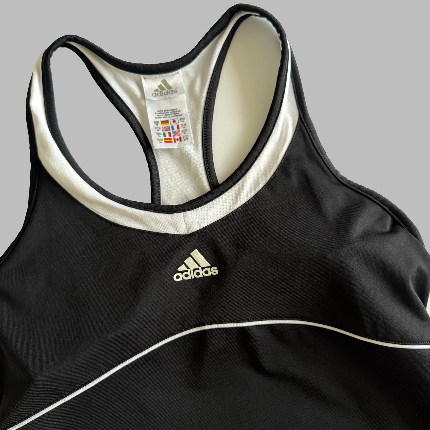 Y2K Adidas Racer-Back Activewear Tank - M