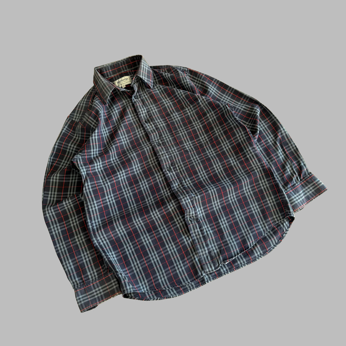 90s Burberry Button Up Shirt - S