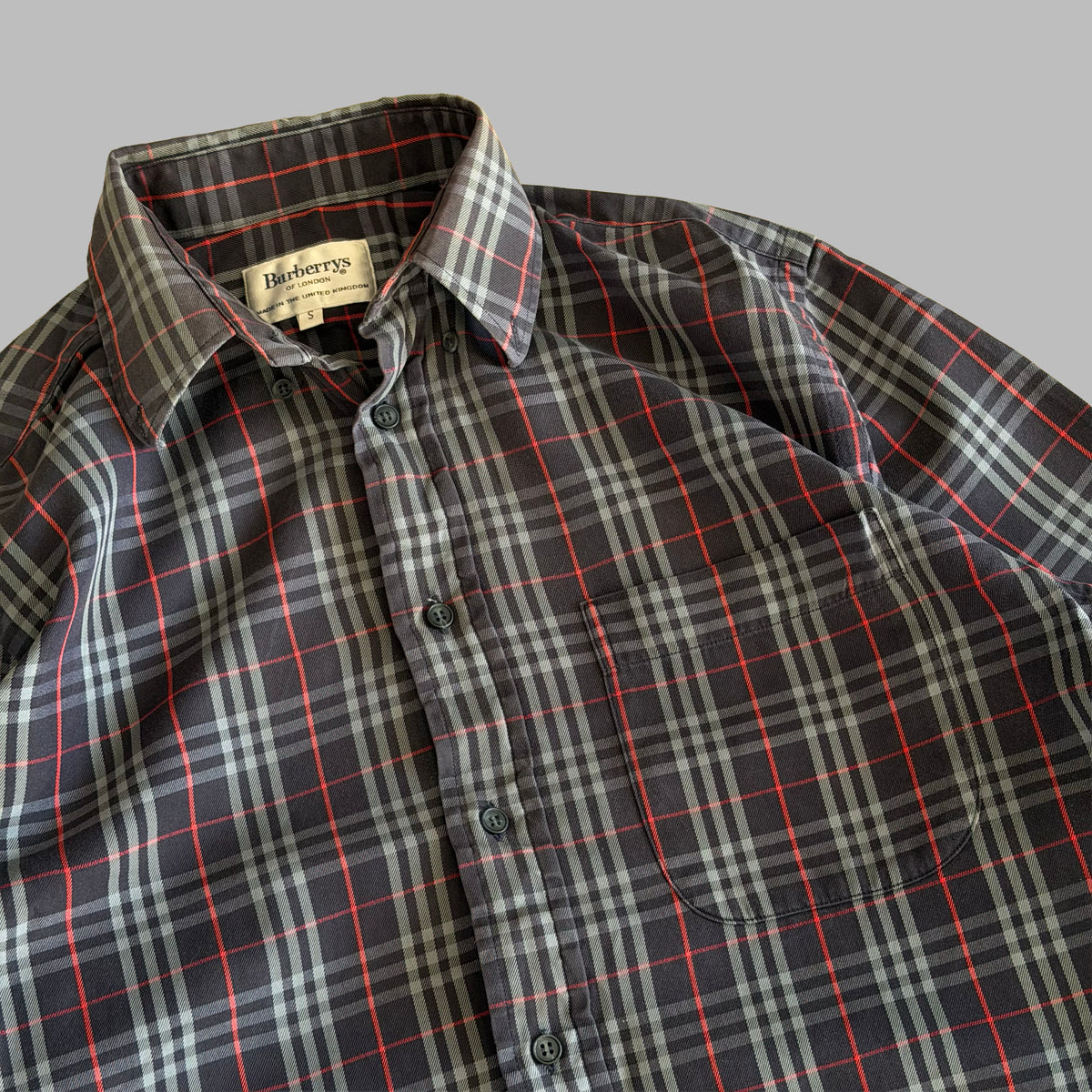 90s Burberry Button Up Shirt - S