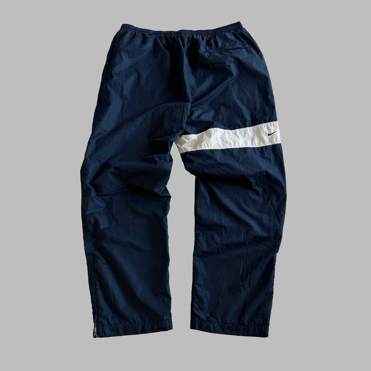 Y2K Nike Wide Leg Striped Track Pants - XL