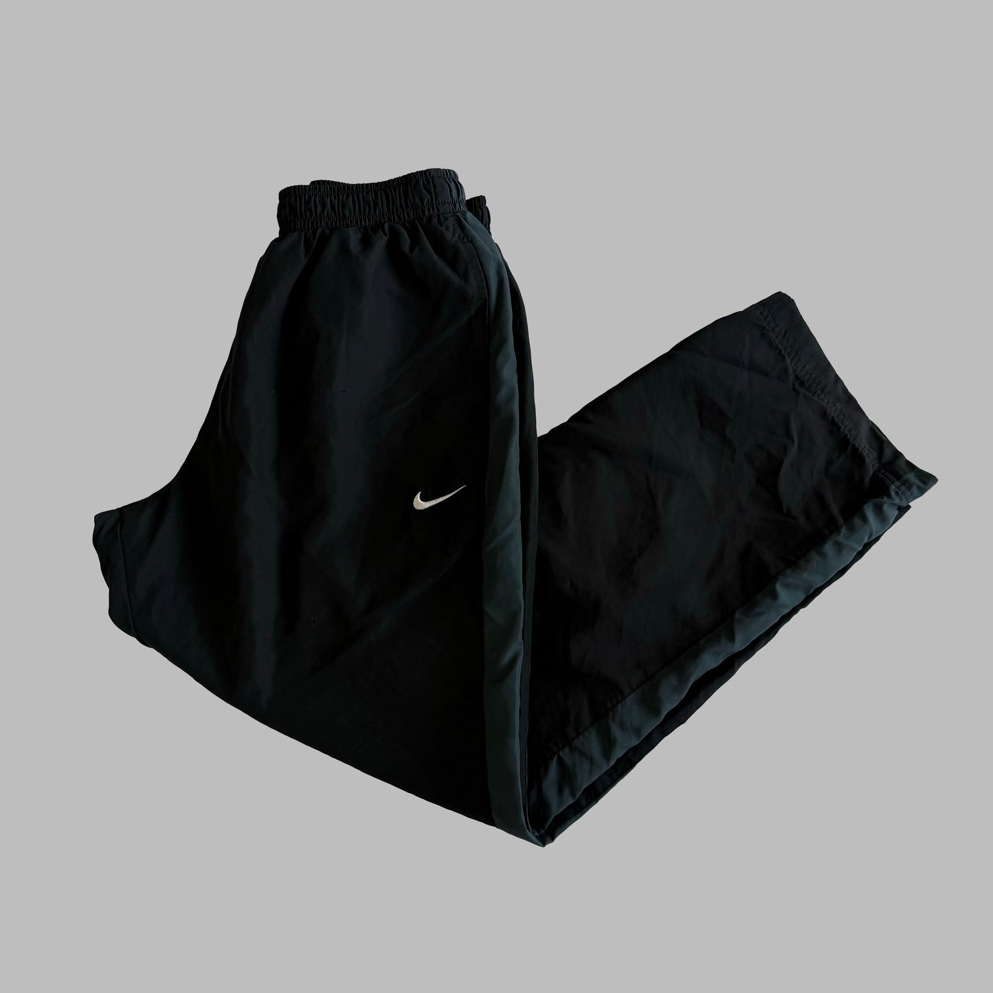 Y2K Nike Wide Leg Striped Track Pants - XL