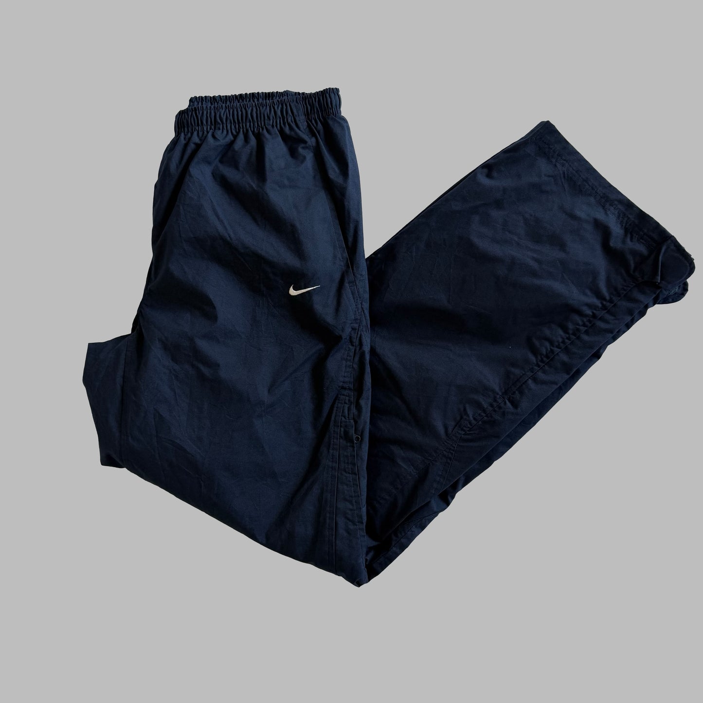 Y2K Nike Wide Leg Classic Track Pants - L