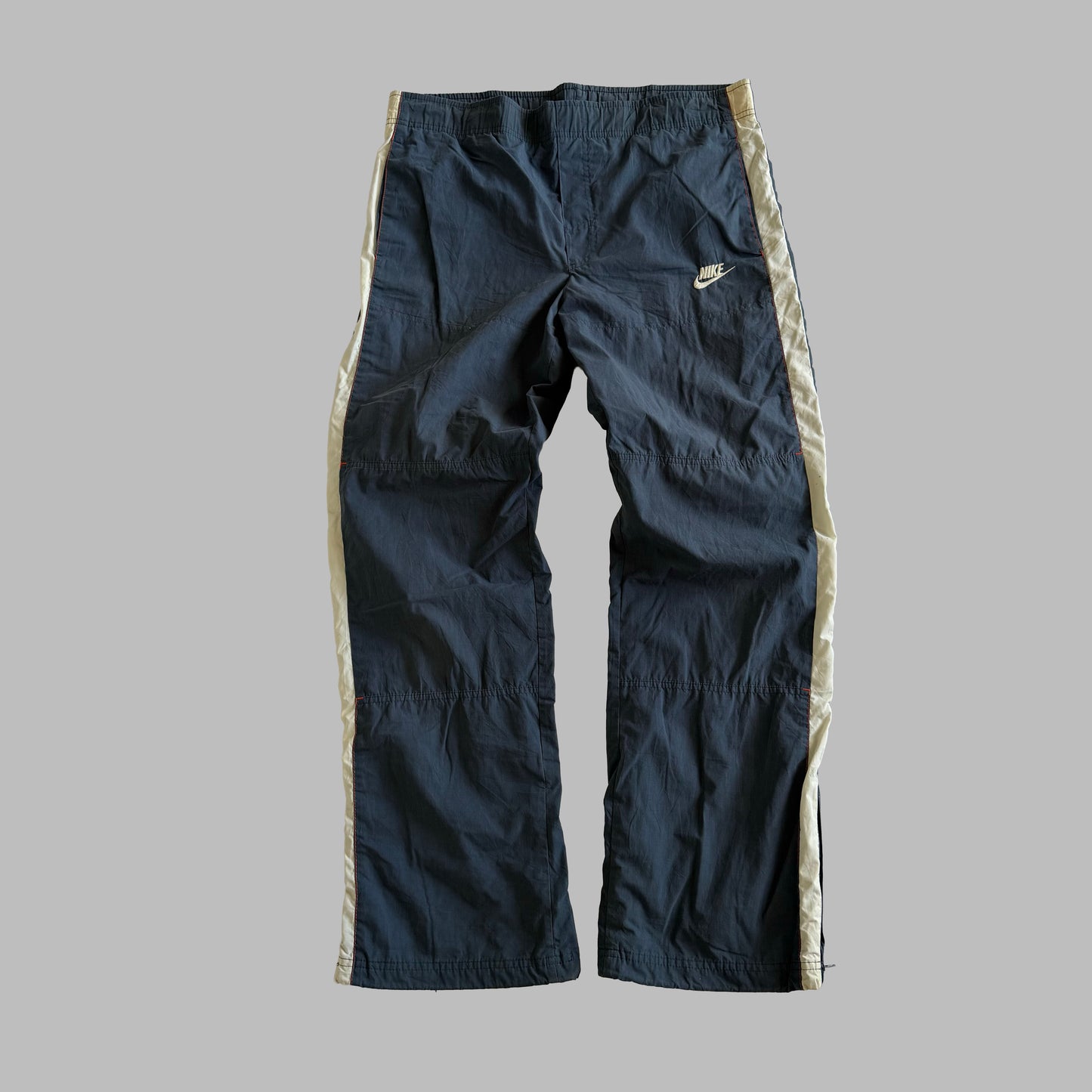 Y2K Nike Wide Leg Striped Track Pants - XL