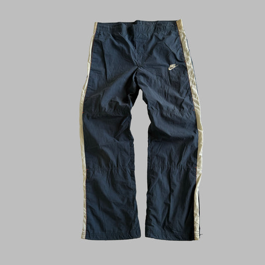 Y2K Nike Wide Leg Striped Track Pants - XL
