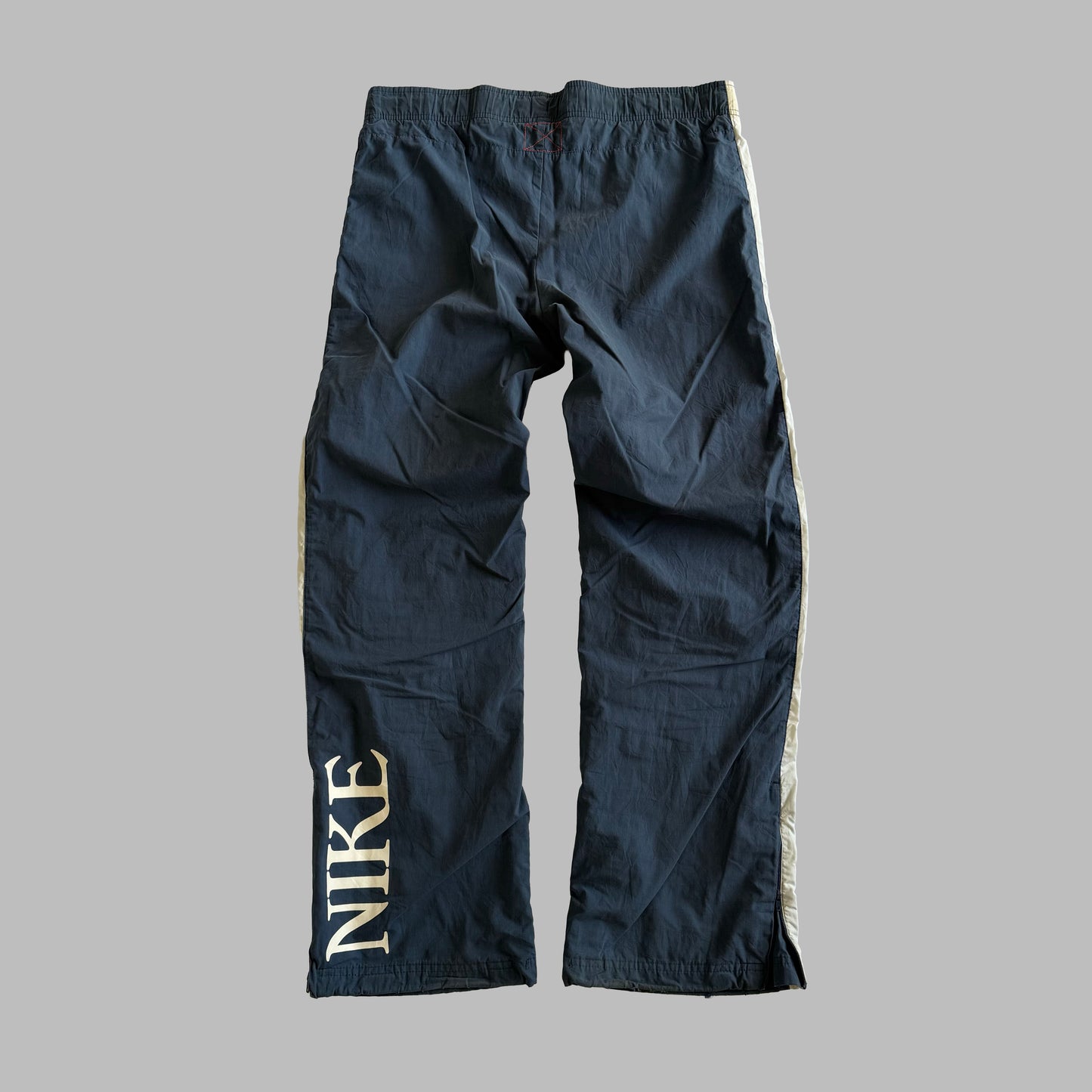 Y2K Nike Wide Leg Striped Track Pants - XL